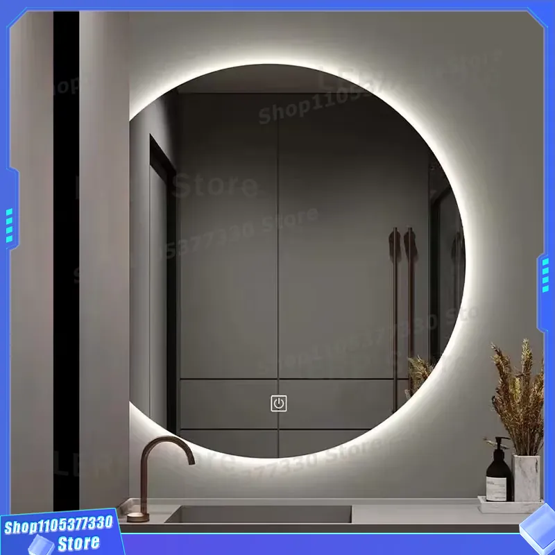 Modern LED Wall Mirror Semicir - Decor Lighting Solution ulasan dan harga