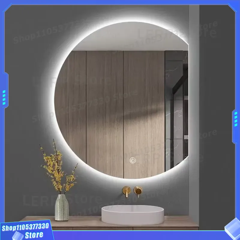 Modern LED Wall Mirror Semicir - Decor Lighting Solution ulasan dan harga