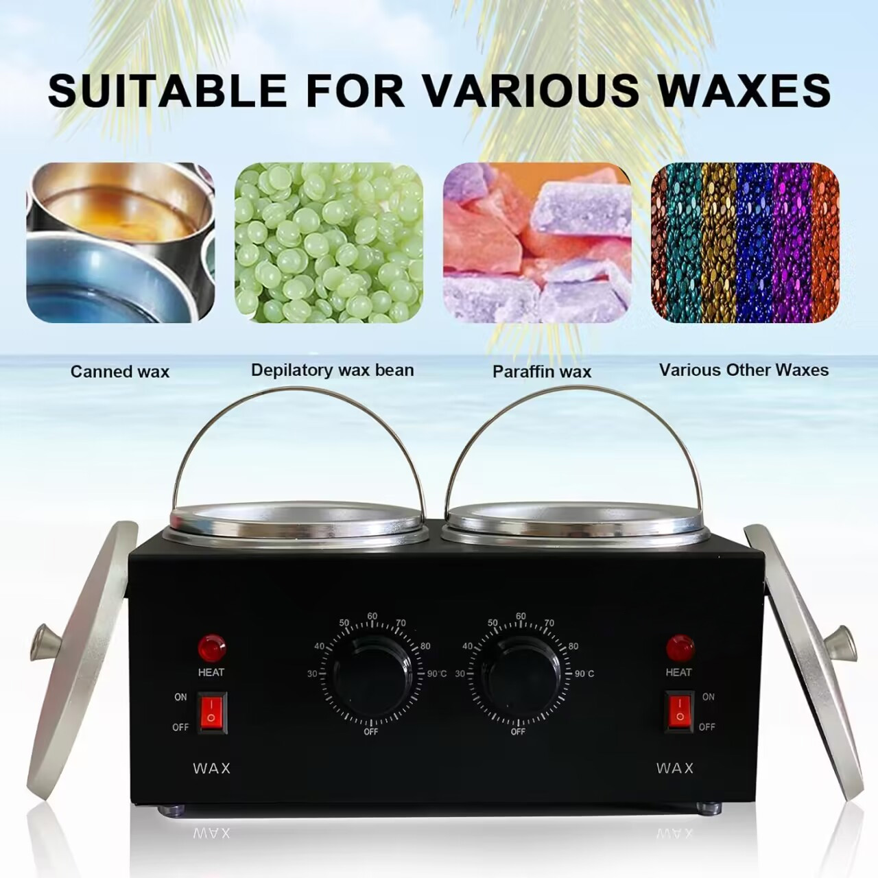 Dual Wax Pots Professional Ele - Wax Melter Electric ulasan dan harga