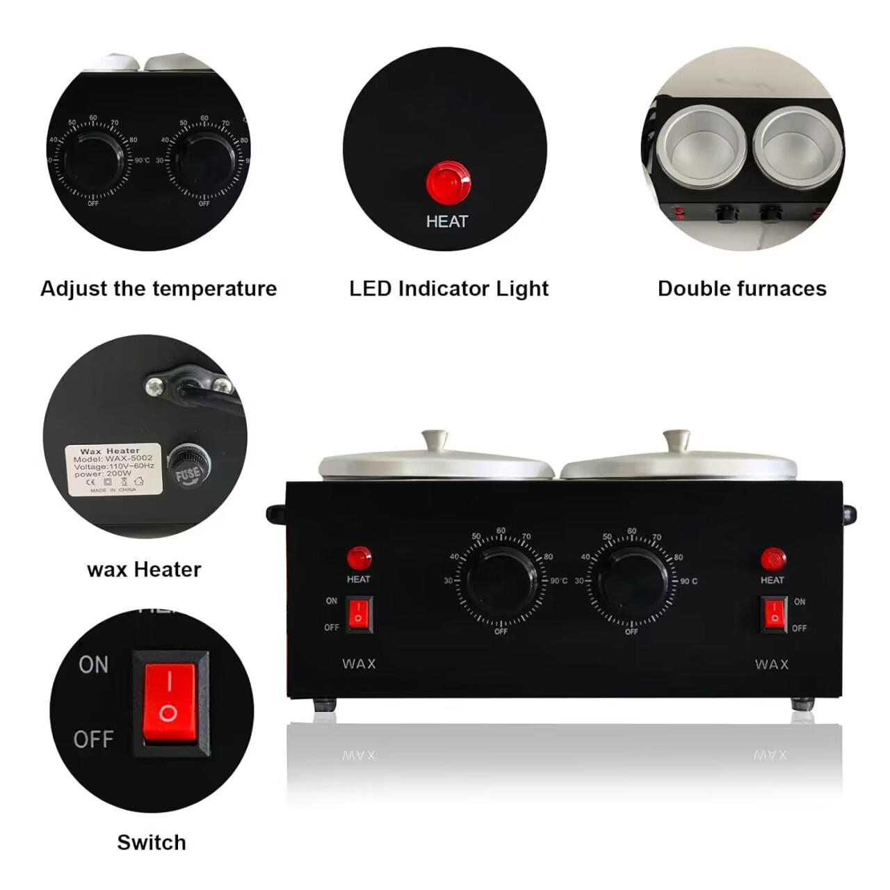 Dual Wax Pots Professional Ele - Wax Melter Electric ulasan dan harga