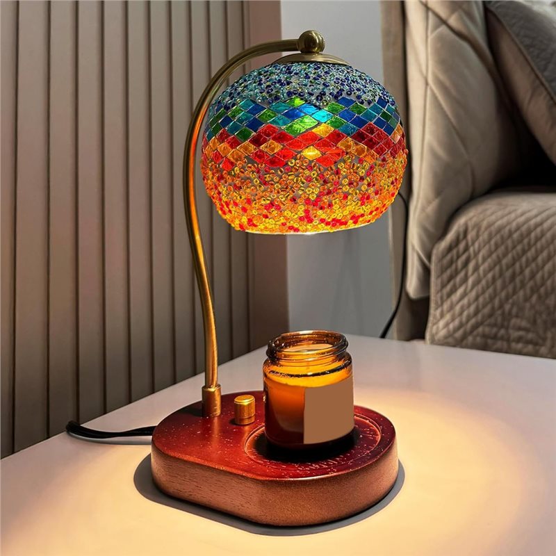 A93Z Stained Glass Electric Ca - Wax Melter Electric ulasan dan harga