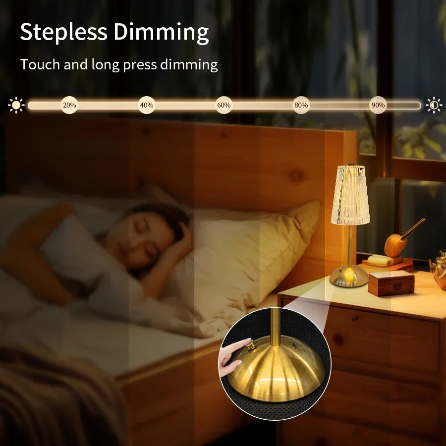 USB Rechargeable LED Table Lam - Decor Lighting Table Lamps ulasan dan harga