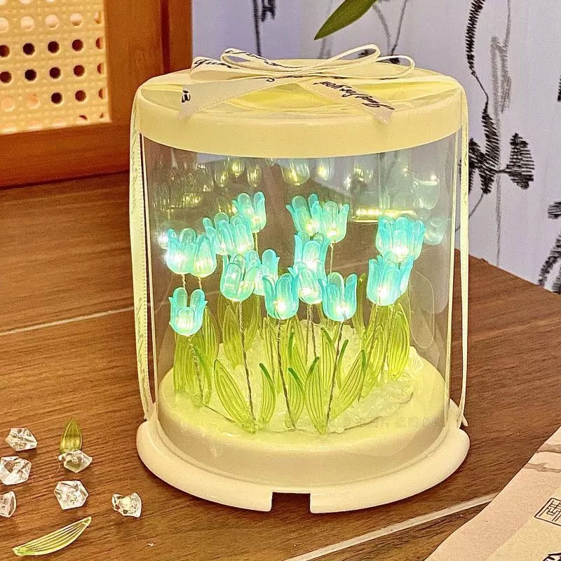 DIY Tulip Lamp Simulation Flow - Decor Lighting Table Lamps ulasan dan harga