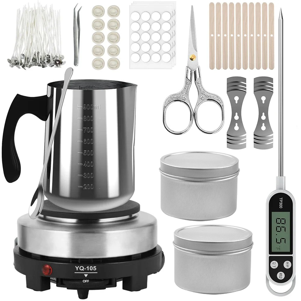 Candle Pouring Pot with Electr - Wax Melter Electric ulasan dan harga