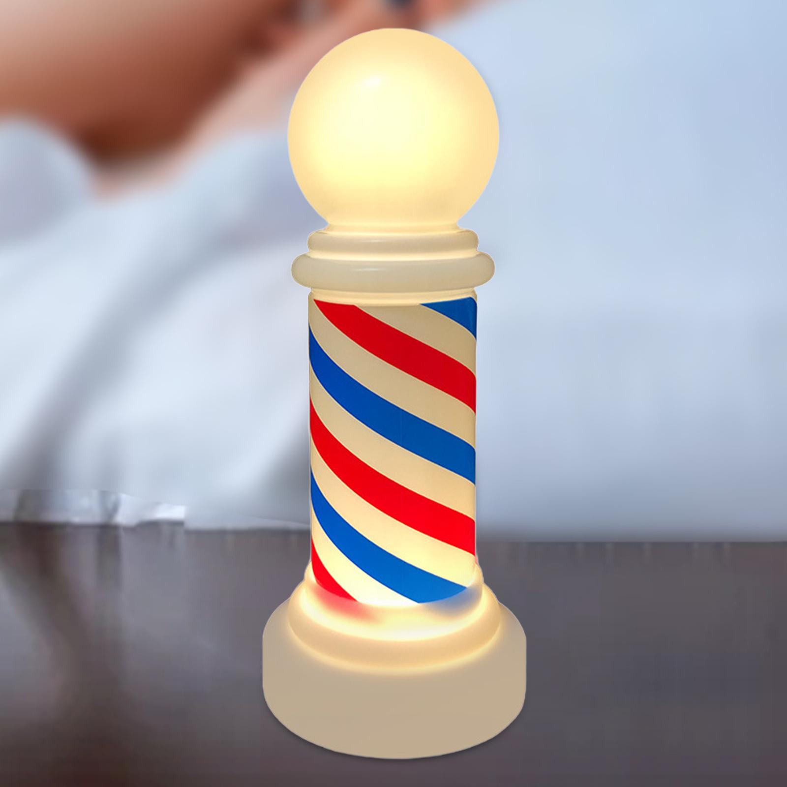 Barber Sign Rotating LED Lamp  - Decor Lighting Solution ulasan dan harga