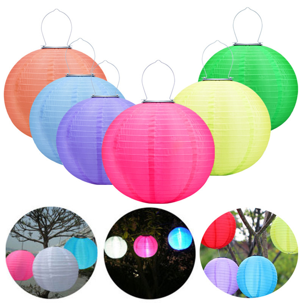 LED Solar Hanging Lamp Waterpr - Lantern Paper Solar ulasan dan harga