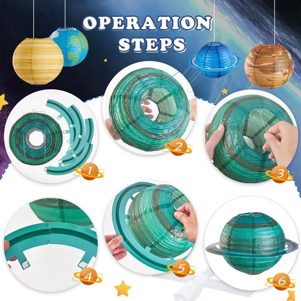 Foldable Hanging Planet Paper  - Lantern Paper Solar ulasan dan harga
