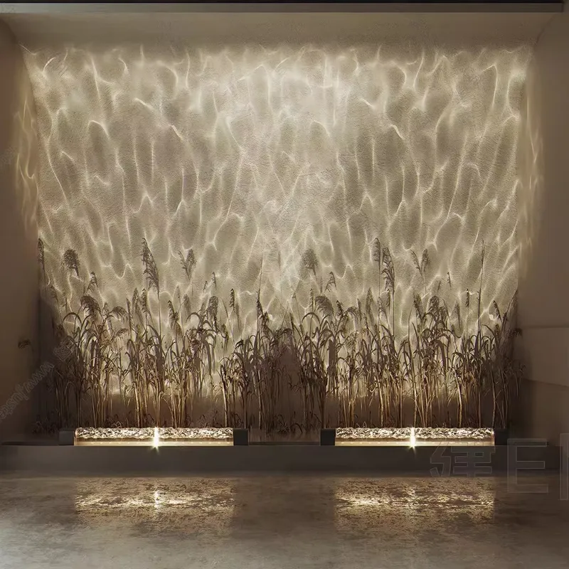 Smart 3D Wall Wash Flame Proje - Room Decor Lighting Lamp ulasan dan harga