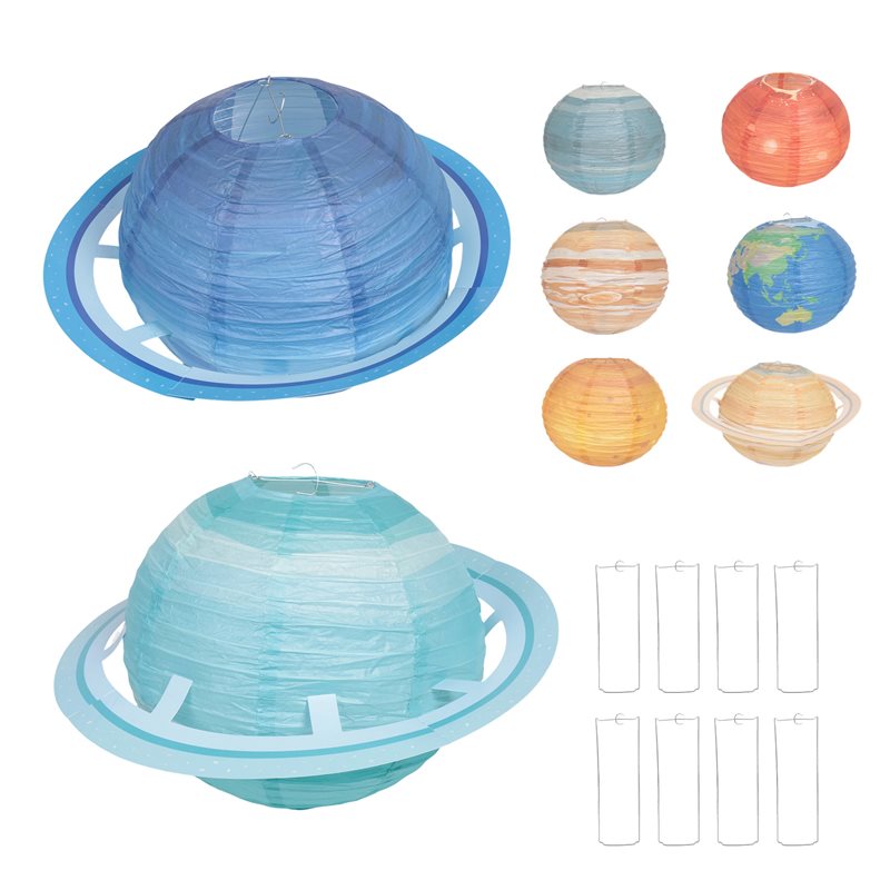A93Z 8Pcs Space Paper Lanterns - Lantern Paper Solar ulasan dan harga