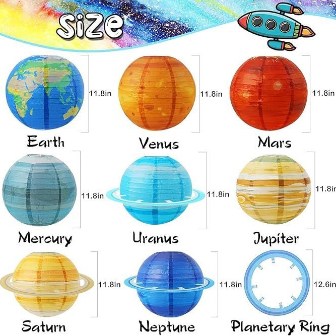 Solar System Creative Planet P - Lantern Paper Solar ulasan dan harga
