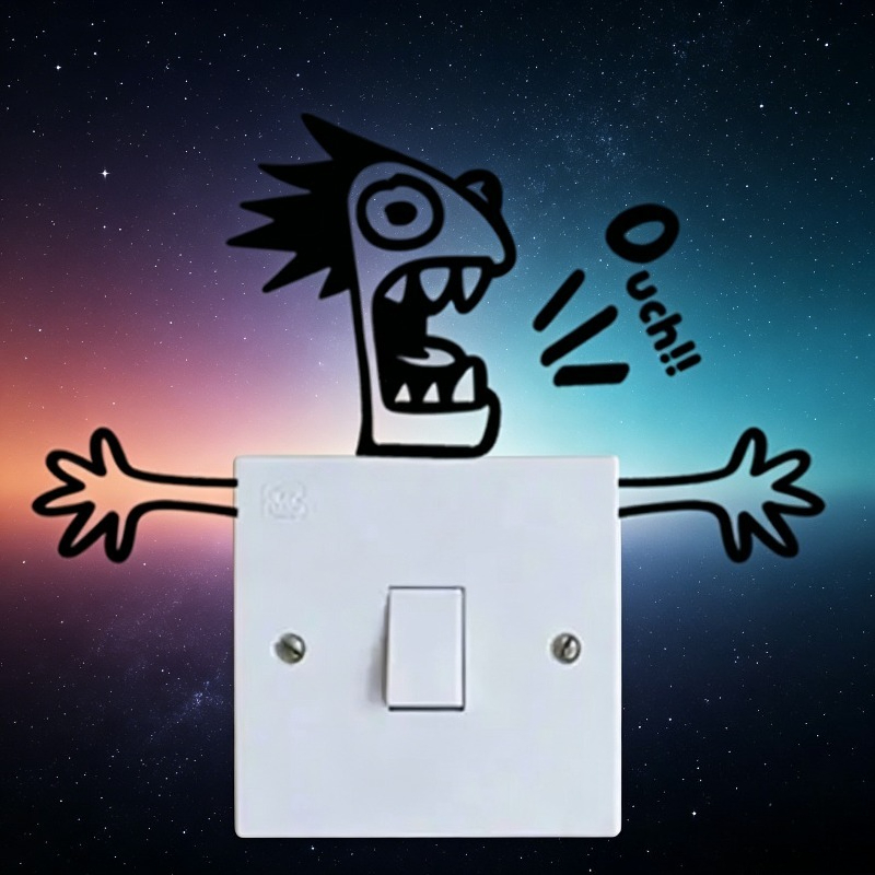 Funny Shock Monster Metal Swit - Lighting Metal Wall Decor ulasan dan harga