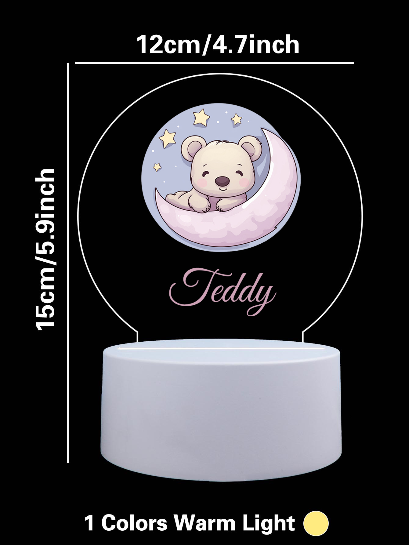 1pc Personalize Custom Moon be - Room Decor Lighting Lamp ulasan dan harga