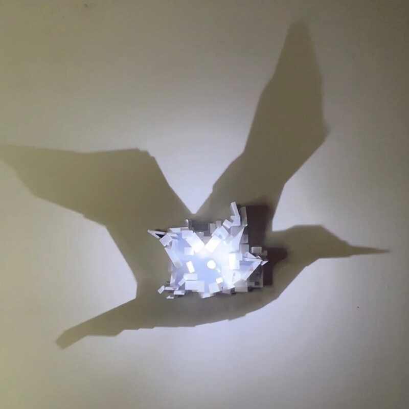 Dropshipping 3D Light Shadow N - Room Decor Lighting Lamp ulasan dan harga