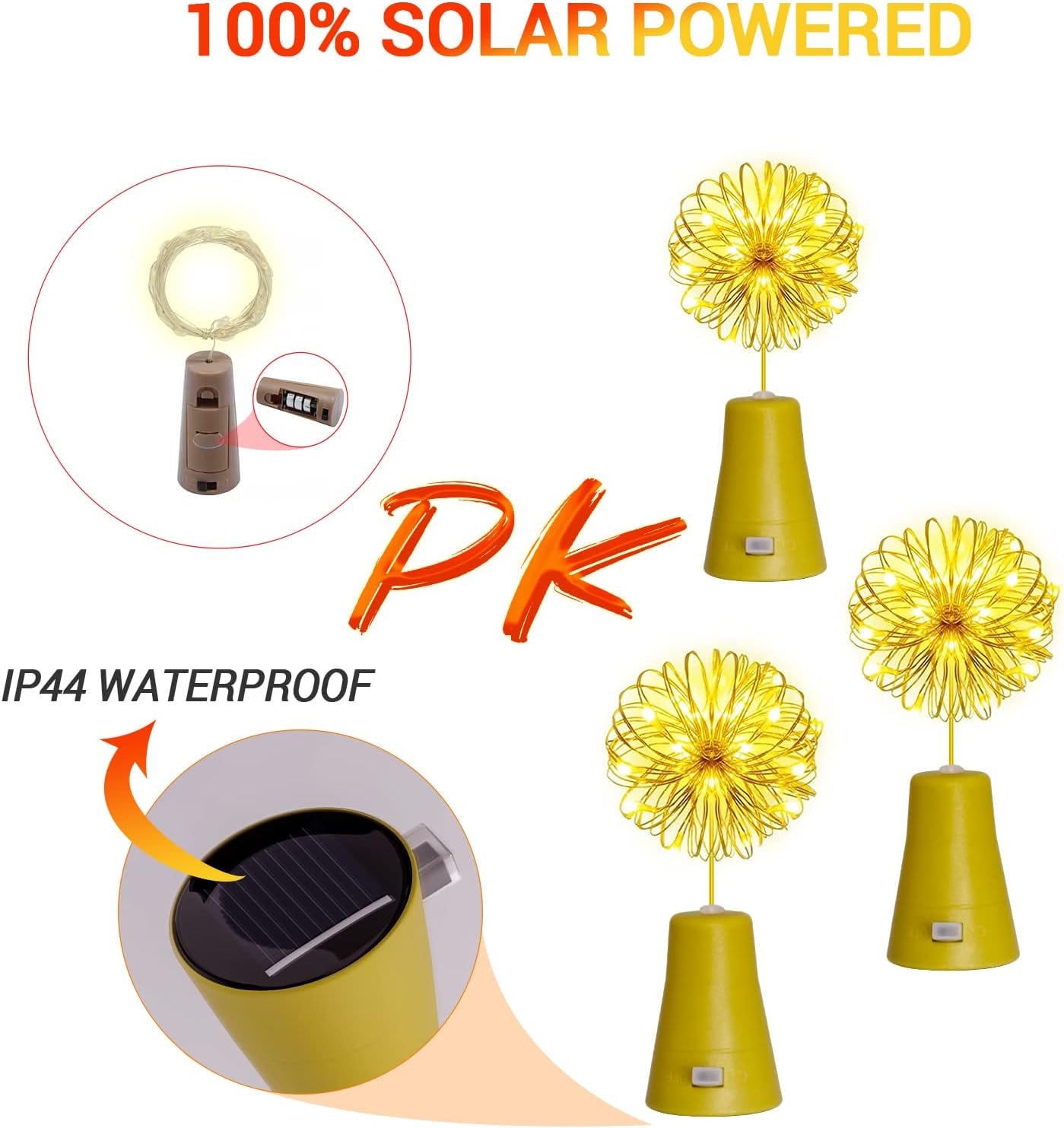 10/20LEDs Solar Wine Bottle St - Lantern Paper Solar ulasan dan harga