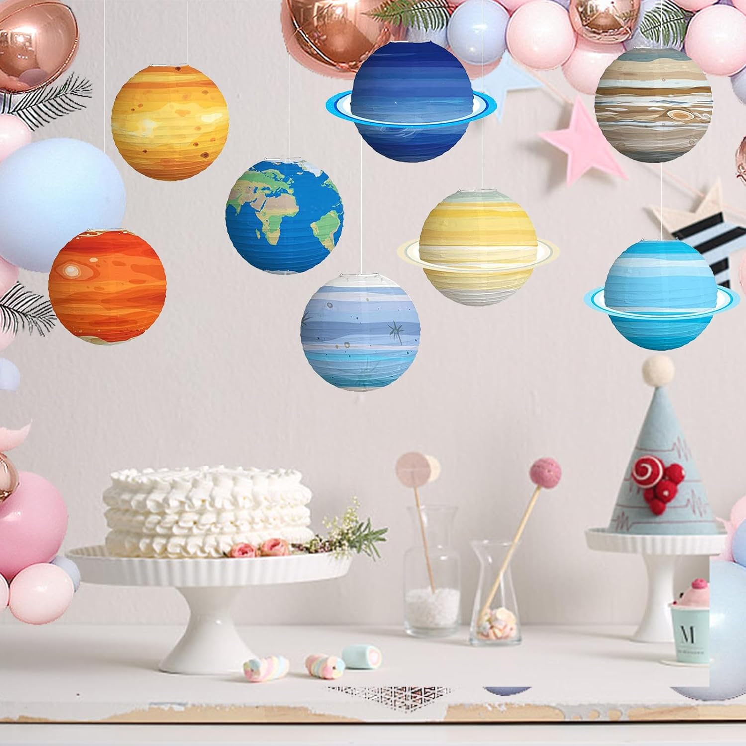 1PCS Solar System Eight Planet - Lantern Paper Solar ulasan dan harga