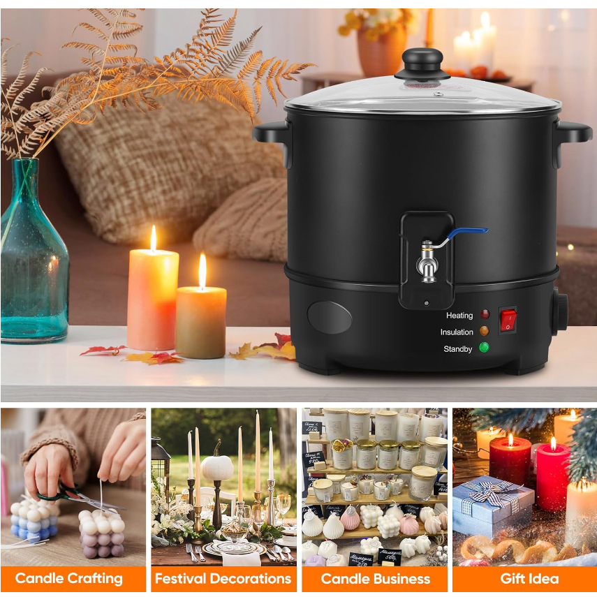 EU US Plug Electric Melting Ca - Wax Melter Electric ulasan dan harga