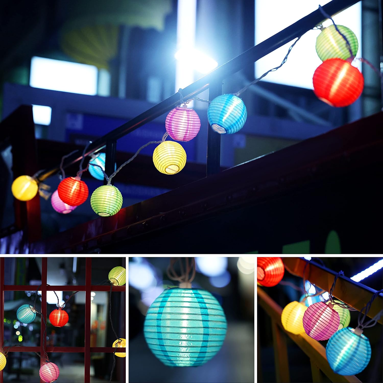 Solar Lantern String Lights Ou - Lantern Paper Solar ulasan dan harga