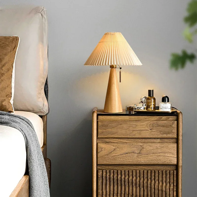 Retro Pleated Table Lamp Nordi - Decor Lighting Table Lamps ulasan dan harga