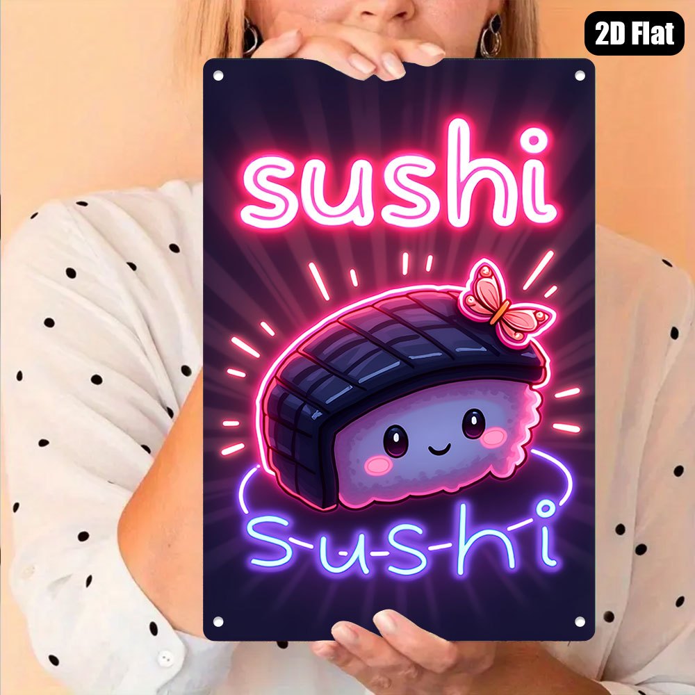 Vintage Metal Tin Sign, Neon‑S - Lighting Metal Wall Decor ulasan dan harga